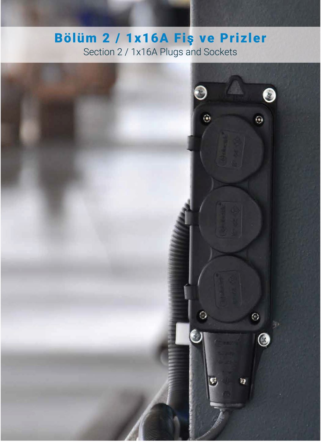 Bölüm 2 / 1x16A Fiş ve Prizler