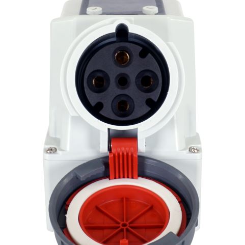 4x63A Wall Mount Socket With Fuse