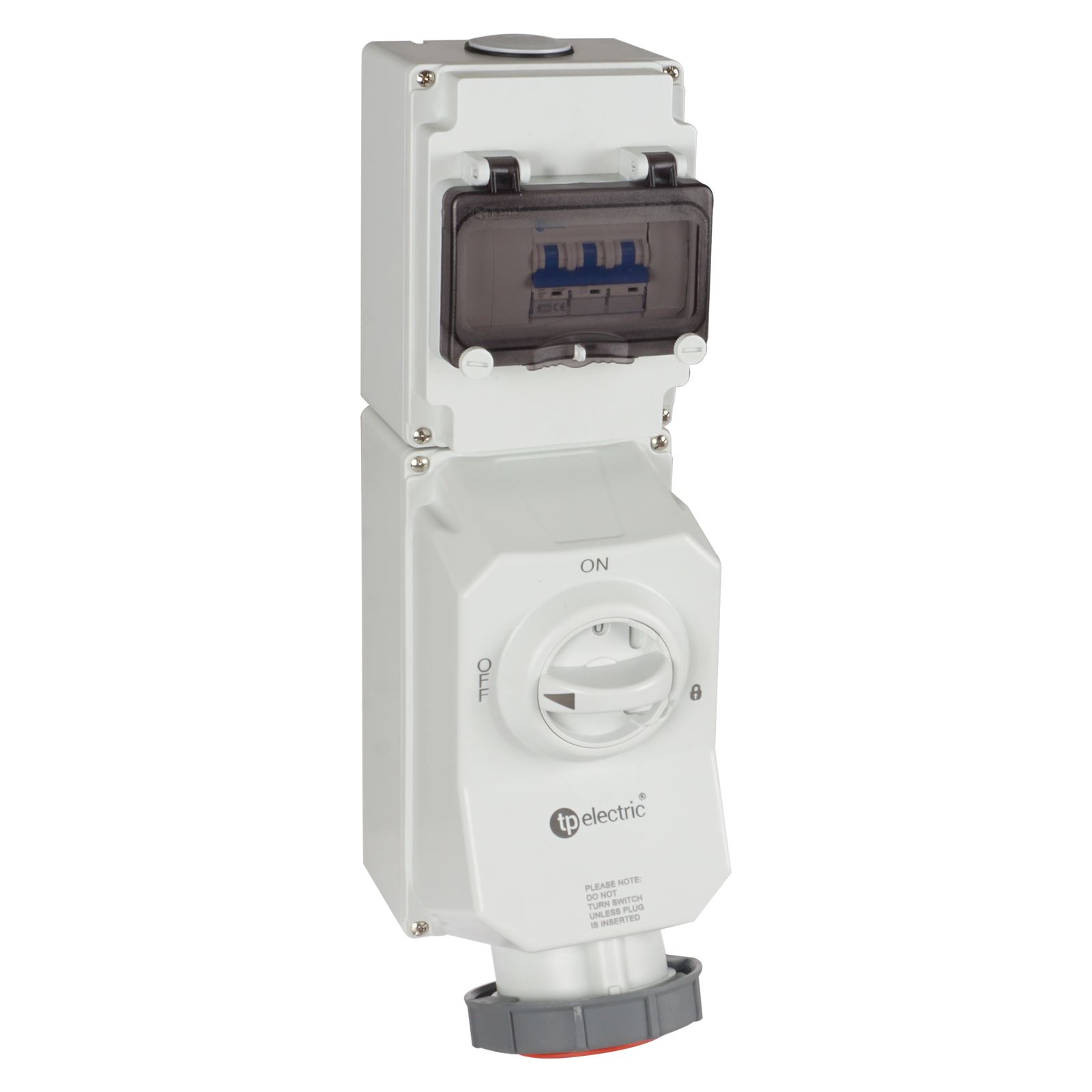 Sigortalı Kablajlı Switched Interlocked Alpha Duvar Prizi