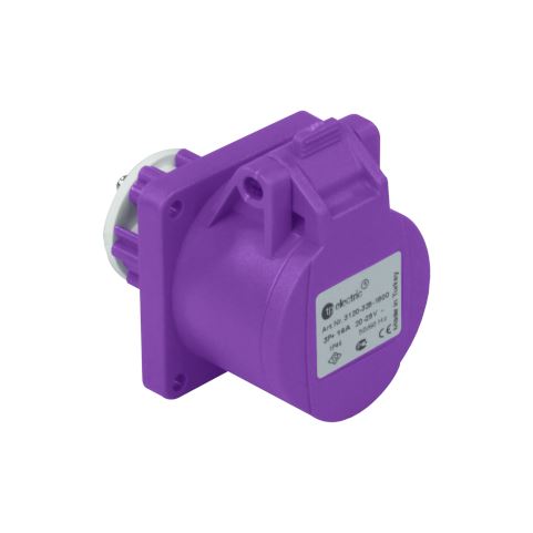 Solid Housing Panel Mount Socket Outlet